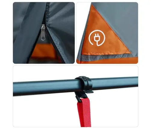 Acs Iekšējā Telts Pelēka 291 X 291 Cm Vidaxl