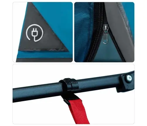 Vidinė Palapinė Su Stogu Mėlyna 520 X 520 X 190 Cm Tafta