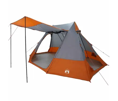 Telts Pelēka Ar Oranžu 482 X 360 X 227 Cm Vidaxl