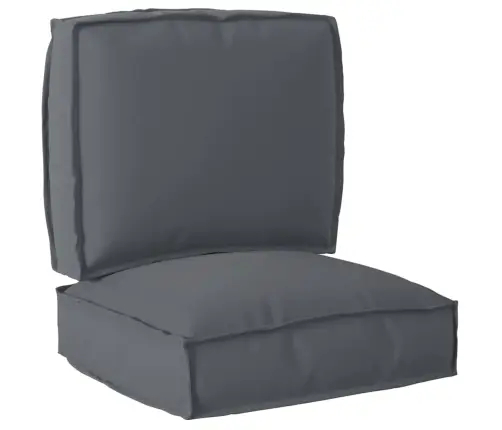 2 Gab. Pallet Spilvenu Komplekts Antracīts Oxford Audums Vidaxl