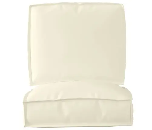 2 Daļu Paletju Pārsējs Komplekts Krēmkrāsas Oxford Audums Vidaxl