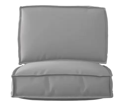 2 Gab. Paletes Spilvenu Komplekts Pelēkā Oksforda Audumā Vidaxl