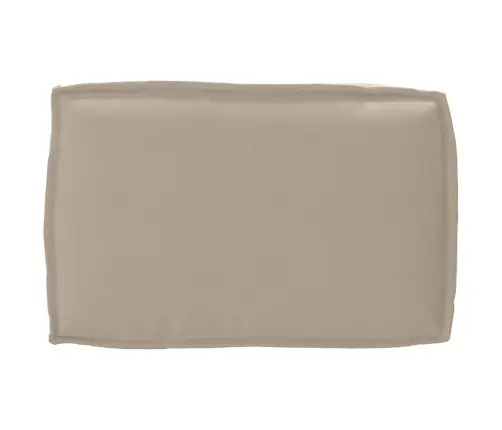 2 Daļu Paletes Spilvenu Komplekts Taupe Oksforda Audums Vidaxl