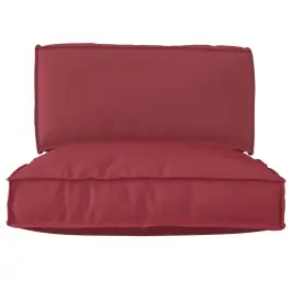 Pallet Pagalvių Rinkinys 2 Pcs Kreminė Oksfordo Audinys Pallet Pagalvių Rinkinys 2 Pcs Kreminė Oksfordo Audinys