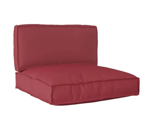 2 Daļu Paletšu Spilvenu Komplekts Melnā Oksforda Audumā Vidaxl