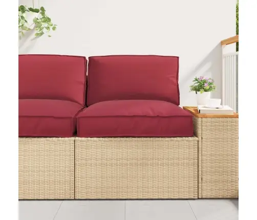 2 Daļu Paletes Spilvenu Komplekts Vīna Sarkanā Oksforda Audumā Vidaxl