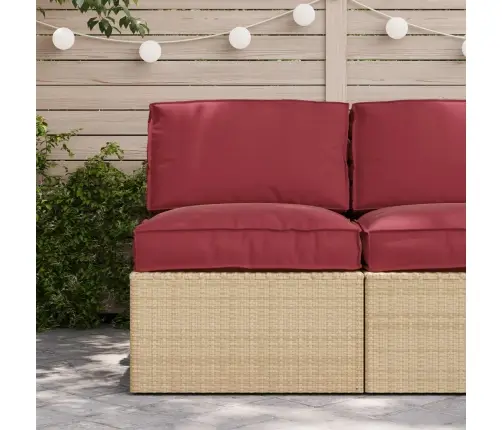 2 Daļu Paletes Spilvenu Komplekts Vīna Sarkanā Oksforda Audumā Vidaxl