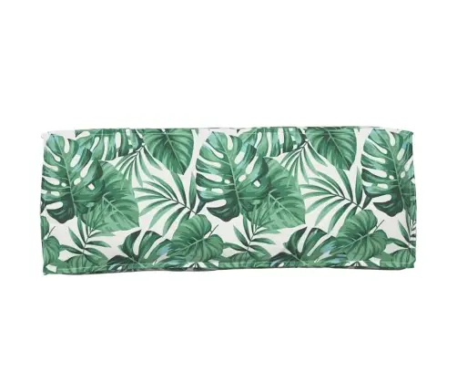 2 Daļu Paletes Spilvenu Komplekts Ar Lapu Rakstu No Oksfordas Auduma Vidaxl