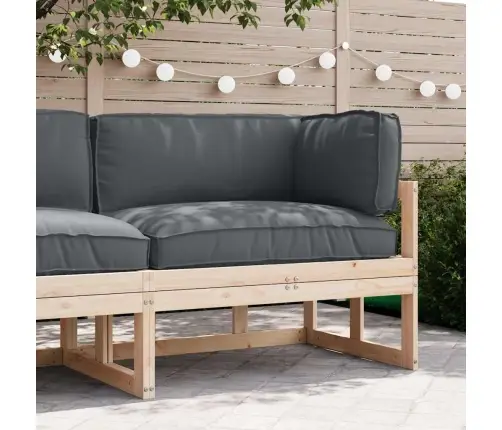 3 Daļu Pallet Spilvenu Komplekts Antracīta Oxford Audums Vidaxl