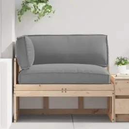 Kastīšu Spilvenu Komplekts 3 Pcs Pelēka Oksfordas Audums Vidaxl