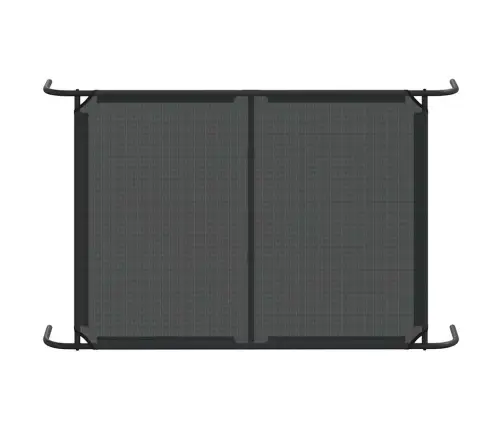 Paaugstināta Suņu Gulta Melna 130X80X20 Cm Tekstilēns Tērauds Vidaxl