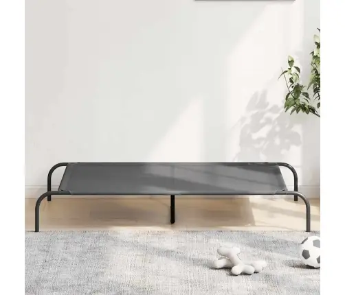 Paaukštinta Šunų Lova, Pilka 130X80X20 Cm Tekstilės Ir Plieno