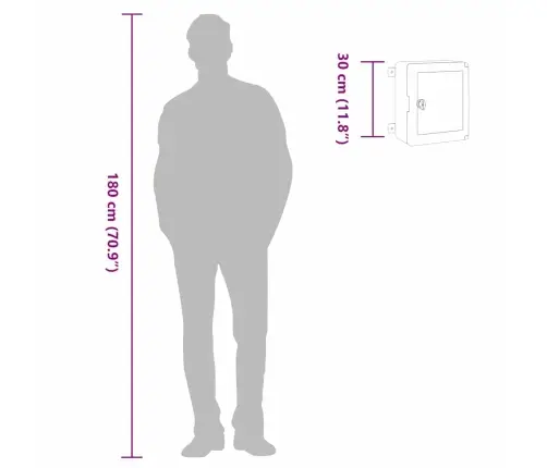 Kontroles Skapītis Ip65 Ūdensnecaurlaidīgs Pelēks 25X13X30 Cm Abs Plastmasas Vidaxl