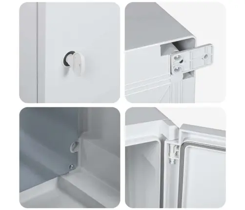 Control Cabinet Pilka 47 X 20 X 60 Cm Abs Plastikas