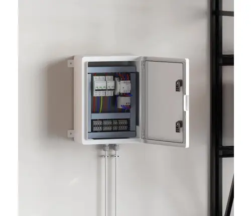 Control Cabinet Pilka 47 X 20 X 60 Cm Abs Plastikas