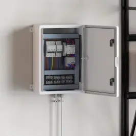 Kontroles Skapis Pelēka 47 X 20 X 60 Cm Abs Plastmasa Vidaxl