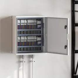 Kontroles Skapis Pelēka 47 X 20 X 60 Cm Abs Plastmasa Vidaxl