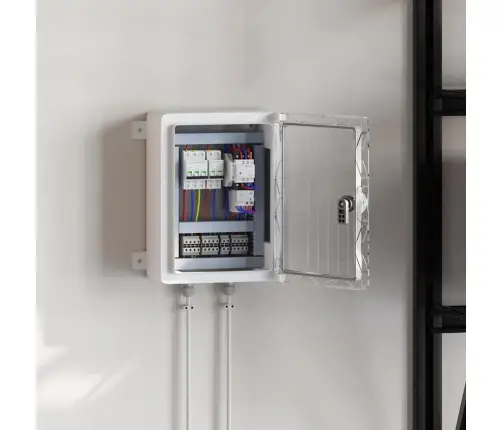 Control Cabinet Pilka 47 X 20 X 60 Cm Abs Plastikas