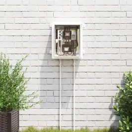 Kontroles Skapis Pelēka 30 X 16,5 X 35 Cm Abs Plastmasa Vidaxl