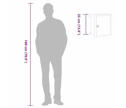 Kontroles Skapītis Ip65 Ūdensizturīgs Pelēks 30X16,5X35 Cm Abs Plastmasa Vidaxl