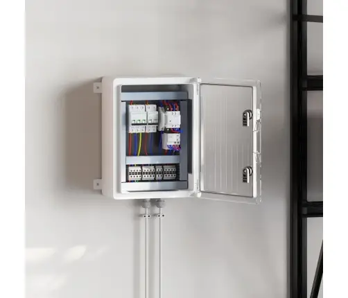 Control Cabinet Pilka 30 X 16,5 X 40 Cm Abs Plastikas