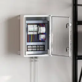 Kontroles Skapis Pelēka 35 X 19,5 X 50 Cm Abs Plastmasa Vidaxl