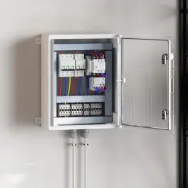 Kontroles Skapis Pelēka 40 X 17,5 X 50 Cm Abs Plastmasa Vidaxl