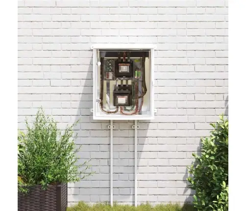 Kontroles Skapītis Ip65 Ūdensizturīgs Pelēks 50X22X60 Cm Abs Plastika Vidaxl