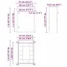 Kontroles Skapītis Ip65 Ūdensizturīgs Pelēks 50X24,5X70 Cm Abs Plastmasa Vidaxl