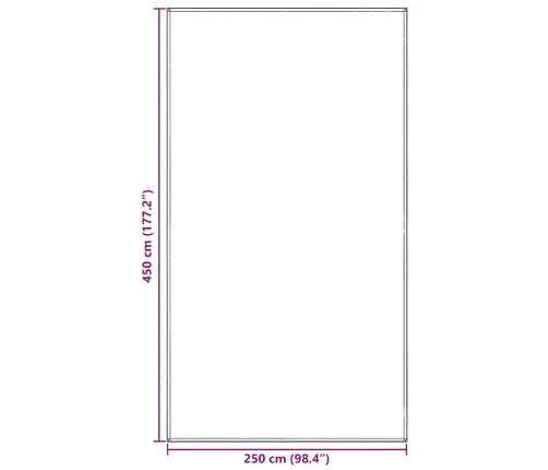 Telgi Vaip Helehall 250 X 450 Cm Polyethylene