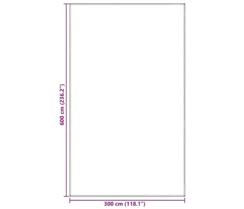 Palapinės Kilimėlis Šviesiai Pilka 600 × 300 Cm Polietilenas