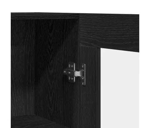 Grāmatu Skapjis Melnā Ozola Krāsā 82,5X30,5X150 Cm Inženierijas Koks Vidaxl