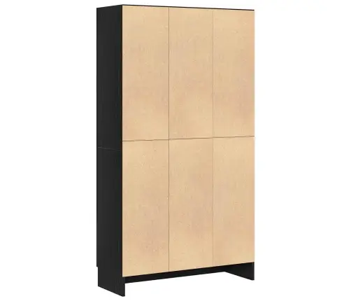 Grāmatu Skapjis Melnā Ozola Krāsā 82,5X30,5X150 Cm Inženierijas Koks Vidaxl