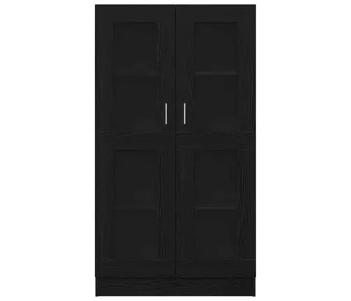 Grāmatu Skapjis Melnā Ozola Krāsā 82,5X30,5X150 Cm Inženierijas Koks Vidaxl