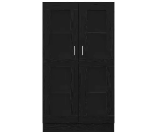 Grāmatu Skapjis Melnā Ozola Krāsā 82,5X30,5X150 Cm Inženierijas Koks Vidaxl