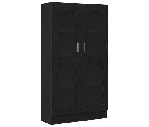 Grāmatu Skapjis Melnā Ozola Krāsā 82,5X30,5X150 Cm Inženierijas Koks Vidaxl