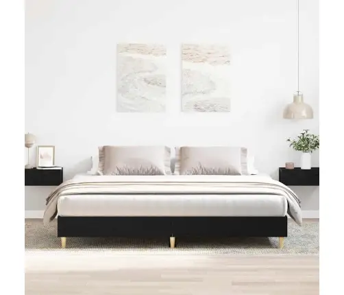 Lovos Rėmas Juoda Ąžuolo 200 X 200 Cm Apdirbta Mediena