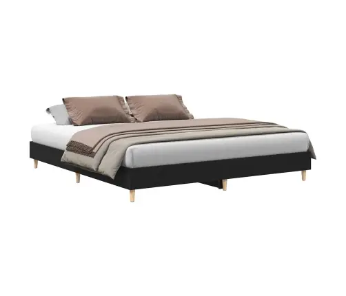 Lovos Rėmas Juoda Ąžuolo 200 X 200 Cm Apdirbta Mediena