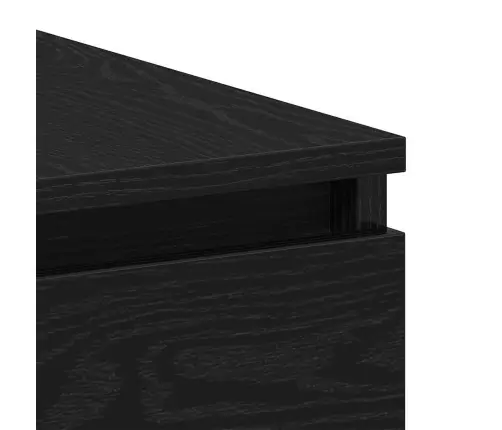 Galdi 2 Gabali Melna Ozola 140X50X76 Cm Inženierijas Koks Vidaxl