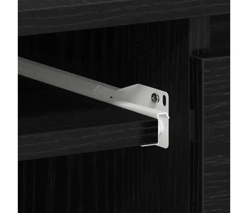 Laud Sahtliga Must Tamm 140 X 50 X 76 Cm Tehispuit