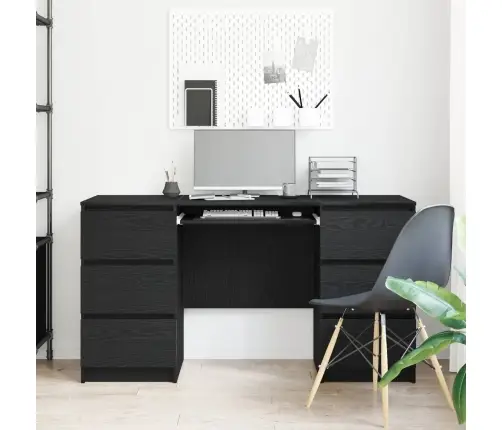 Laud Sahtliga Must Tamm 140 X 50 X 76 Cm Tehispuit