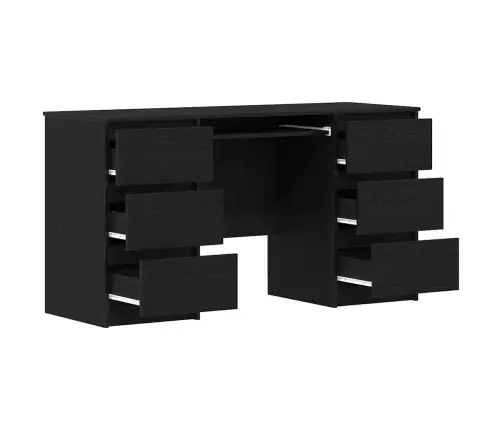 Galdi 2 Gabali Melna Ozola 140X50X76 Cm Inženierijas Koks Vidaxl