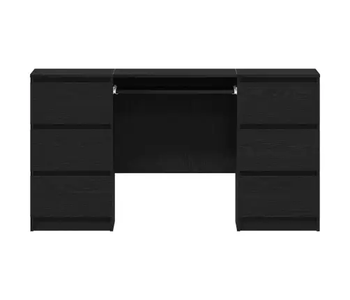 Galdi 2 Gabali Melna Ozola 140X50X76 Cm Inženierijas Koks Vidaxl