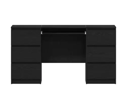 Laud Sahtliga Must Tamm 140 X 50 X 76 Cm Tehispuit
