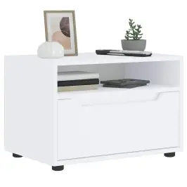 Tv Kapp "Visnes" Valge 60X40X38 Cm Tehispuit