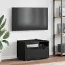 Tv Skapītis Viken, Melns, 60X40X38 Cm, Inženierijas Koks Vidaxl