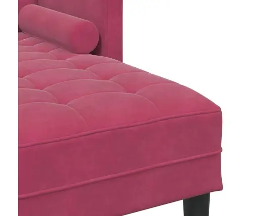 Sofos Komplektas Vyno Raudonumo 173 X 131 X 67 Cm Aksomas