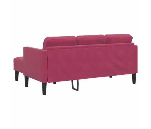 Sofos Komplektas Vyno Raudonumo 173 X 131 X 67 Cm Aksomas