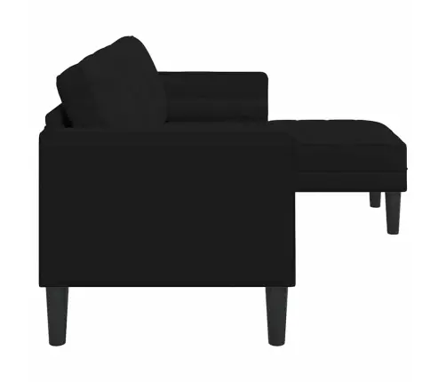 Diivanikomplekt Padjaga Must 173 X 131 X 67 Cm Polüester