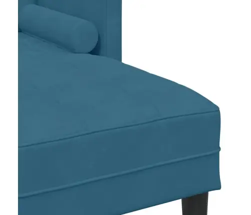 Diivanikomplekt Padjaga Sinine 173 X 131 X 67 Cm Polüester